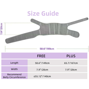Fascia di Supporto Flessibile per Gravidanza in <span class=keywords><strong>Carbone</strong></span> Attivo, Cintura di Sostegno Premaman a 3 Strisce per Dolore Pelvico - Product Image 5