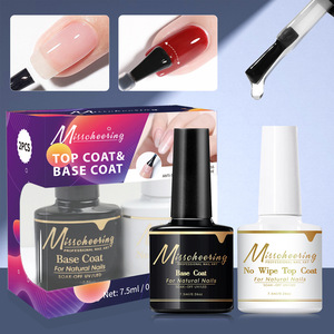 Kit de vernis à ongles gel UV transparent 7,5 ml – Base, primer, top coat, finition gel transparente – Séchage LED – Fournitures de manucure professionnelle - Product Image 2
