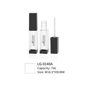 7ml cuadrado Vacío Tapa negra Envase de brillo de labios Botella de brillo de labios Tapa negra 7ml Tubo de brillo de labios Galore - Product Image 2