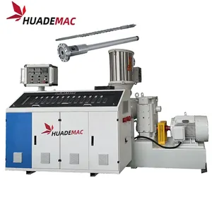 HUADE High Capacity plastic Single Screw PP PE PA PC PMMA Pipe profile plastic Extruder