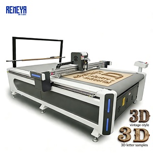 Machine de découpe à couteau oscillant CNC REMEYA avec table à vide zonée, découpe sans déviation pour panneaux publicitaires - Product Image 1