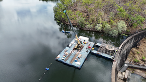 Tùy chỉnh container phao Modular sà Lan với nổi Crane Marine Nguồn cung cấp - Product Image 6