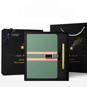 Blocco note a spirale blocco note 6 anello agenda 2024 logo personalizzato bordo bordo colore rosso blocco note - Product Image 1