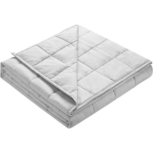 Couverture lestée gris clair 15 lb, couette thérapeutique pour le soutien du sommeil, utilisation printemps-automne - Product Image 5