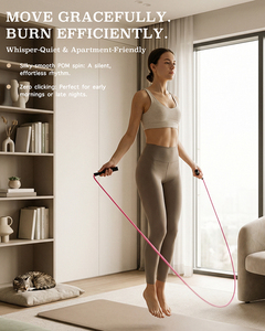 Регулируемая скакалка для фитнеса и тренировок с нескользящей ручкой - Product Image 2