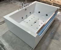 Baignoire de luxe double pour le surf, à température constante, autoportante, pour usage domestique et hôtelier, pour adultes, à installer en intérieur