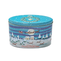 Boîtes de conserve vides personnalisées NICE-CAN Boîtes cadeaux de forme ovale pour bonbons, biscuits et chocolat Boîte de rangement en métal Emballage de chocolat