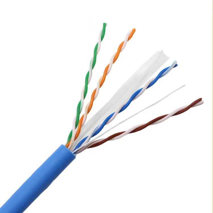 Produsen asli 305m kotak gulung UTP FTP SFTP 24 23AWG kucing 5E 6 6a kabel Cat5E Cat6A Cat6 Lan kabel Ethernet jaringan