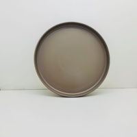 Service de table classique de luxe en grès brun 16 pièces pour usage domestique – Comprend assiettes, bols, tasses – Compatible micro-ondes, lave-vaisselle, four et congélateur