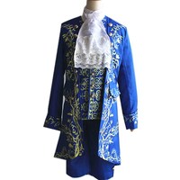 Costume de Performance Adulte La Belle et la Bête (TV & Cinéma) pour Halloween, Carnaval, Noël – Uniforme de Cosplay Prince Charmant pour Homme