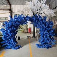 NINI Grand ensemble d'arches florales personnalisables pour l'extérieur, décorations de fleurs de cerisier roses, arche de cerisier artificielle, décoration de mariage