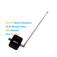 Stick TV numérique HD en direct DVBT2 Tuner USB HEVC H.265 DVB-T2  Décodeur pour téléphone Android Décodeur numérique