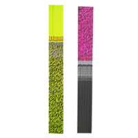 Flèches en carbone pour tir à l'arc, ID 6,2 mm, Spine 300-600, Plumes de dinde de 4 pouces pour arcs composés et classiques, Chasse et sports de tir en extérieur
