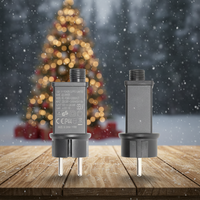 Transformateur de classe 2 IP44 étanche à l'eau, alimentation électrique 3V 2.5V 12V, adaptateur pour lumières de sapin de Noël LED, matériau PC, connexion par prise