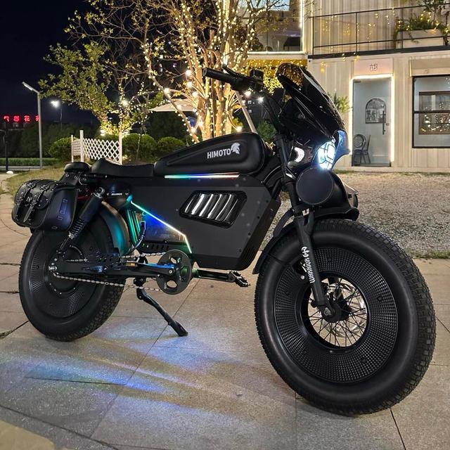 Zomaxx 2025 Made in China High-end Motor 60AH Battery 140km Long Range 20*5 Inch Adult Black Electric Bike