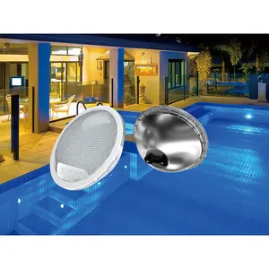 2024 nóng Bán hồ bơi đèn IP68 12V Độ sáng cao 20W SMD5730 316 thép không gỉ PAR56 hồ bơi ánh sáng