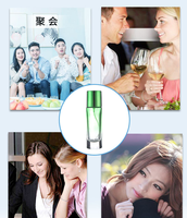 Botol Parfum Kaca Isi Ulang Warna-warni Mewah Tutup Sekrup 30Ml Kosmetik Botol Parfum Semprot Kosong Bulat