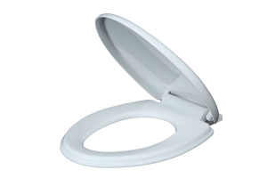 Asiento de Inodoro Redondo Blanco con Tecnología de Cierre Lento y Bisagras de Liberación Rápida para una Fácil Limpieza y Baños Modernos - Product Image 6