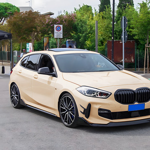 Bmw 1 Series F40 Side Skirts Piano Black Carbon Fiber Texture Abs Material For 2019-2024 M Sport - Product Image 3