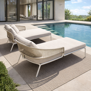 Chaise Iron Moon - Chaise longue d'extérieur durable et confortable pour jardin, piscine, terrasse, plage, <span class=keywords><strong>resort</strong></span> et hôtel - Product Image 1