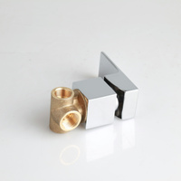 Robinet mural thermostatique ITALOMIX en laiton dissimulé, mitigeur de bain carré standard à poignée unique, finition polie, avec fonction pluie