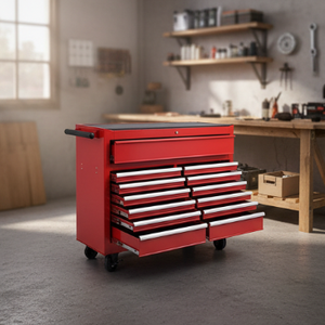 Carrito de Herramientas Metálico con Ruedas, Económico, de 13 Cajones, para Garaje, con Herramientas Incluidas - Product Image 3