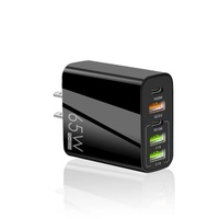 Stop Kontak Dinding Universal 65W 5 Port USB Pengisian Cepat dengan Colokan UK EU US PD20W 3.1A Pengisi Daya Dinding Tipe C Output 5V/3A