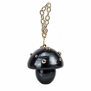OEM ODM Unique Mushroom Shape Resin Clutch Bag with Gold Chain Strap Fashionable Evening Party Handbag Mini Bridal Wedding Bag - Product Image 2
