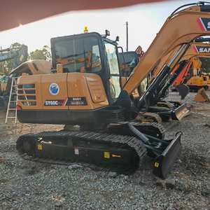 Sany 60C PRO d'occasion mini pelle sur chenilles originale chinoise de haute qualité de 6 tonnes-Offre Spéciale, personnalisable pour la vente - Product Image 1