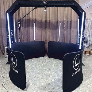 Cabina de Fotos FTL 360 con Cubierta de Vidrio, Cámara de Video Portátil Inalámbrica con Rotación Automática para Selfies, Control Remoto para Smartphones, Instantánea - Product Image 5