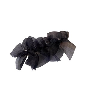 <b>Bow</b> hair <b>clip</b>, Korean style, black lace gauze, super fairy-like, trendy Japanese girly side hair <b>clip</b>. - Product Image 5