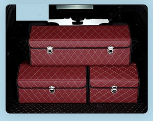 Caja <span class=keywords><strong>de</strong></span> almacenamiento <span class=keywords><strong>de</strong></span> maletero <span class=keywords><strong>de</strong></span> coche, organizador <span class=keywords><strong>de</strong></span> cuero PU impermeable con logotipo personalizado, plegable, con tapa <span class=keywords><strong>para</strong></span> coche, caja <span class=keywords><strong>de</strong></span> carga <span class=keywords><strong>para</strong></span> Suv, camión - Product Image 5