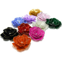 WBF-287 Nouvelle Décoration Florale de Luxe Faite à la Main avec Perles, Roses, Appliques Colorées Personnalisables et Strass pour Vêtements DIY