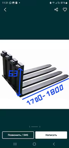 JINGXIN フォークリフトフォークアタッチメント カスタムサイズ モデル3A フォーク仕様 1820x100x650mm 1年保証 新品 ブラック フォークリフト/スタッカー - Product Image 6