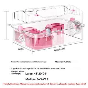 Jaula para Hámster, Casa para Mascotas, Jaula para Animales Pequeños, Fácil <span class=keywords><strong>de</strong></span> Montar, <span class=keywords><strong>de</strong></span> Acrílico, para Cobayas - Product Image 3