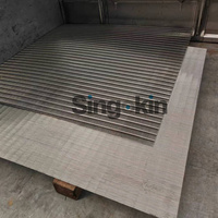Filtre à tambour à grille carrée en acier inoxydable 304SS de 200 à 500 microns pour bassin à koïs et eaux usées, filtre statique