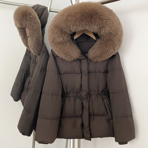 Chaqueta Acolchada Rosa al por Mayor con Peluche, Chaqueta <span class=keywords><strong>de</strong></span> Plumón para Mujer, Piel <span class=keywords><strong>de</strong></span> Visón Natural, Doudoune Fourrure - Product Image 6