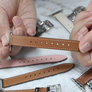 <span class=keywords><strong>2023</strong></span> nouveaux bracelets Smartwatch en cuir de conception classique pour <span class=keywords><strong>Apple</strong></span> <span class=keywords><strong>Watch</strong></span> couleur grise - Product Image 6