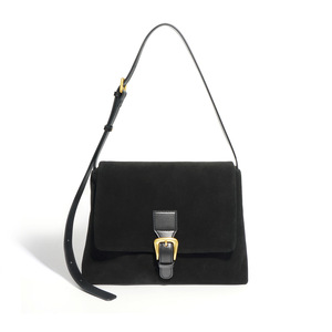 2026 Early Spring New Frosted Genuine Leather Zip Handbag Women's Shoulder <b>Bag</b> Retro Fashion Trendy <b>Work</b> Commuter Crossbody <b>Bag</b> - Product Image 5