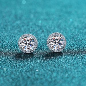 Joyería fina para mujer, pendientes de diamantes de moissanita de Plata de Ley 925 chapados en oro blanco de lujo - Product Image 3