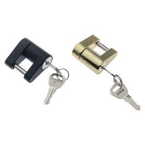 Conector para Remolque de Camión, Accesorios para Camiones, Remolque, Candado Antirrobo de Aleación de Zinc de 1/4 de Pulgada con Llave - Product Image 1