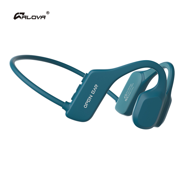 ALOVA Ear Hook Neckband Sound Stereo Bluetooth Wireless Sport Waterproof Bt Bone Conduction Headphones Earphones