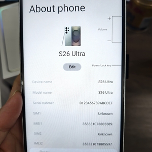 Último Modelo de Teléfono Inteligente S26 Ultra Original 5G Azul con Encanto, 16GB+1TB, Videoteléfono - Product Image 3