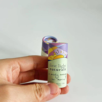 Emballages 100% biodégradables en carton pour déodorants en stick, tubes en papier kraft blanc, noir, brun pour baume à lèvres