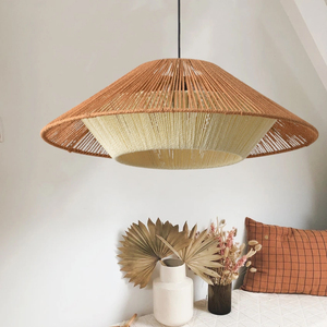 Lampada a sospensione, <span class=keywords><strong>paralume</strong></span> <span class=keywords><strong>in</strong></span> <span class=keywords><strong>corda</strong></span> intrecciata del ristorante, lampada a grappolo - Product Image 5