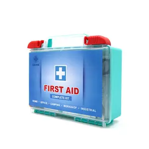 Nuevo Tipo de estuche rígido Botiquín de primeros auxilios Caja de primeros auxilios de plástico para viajes