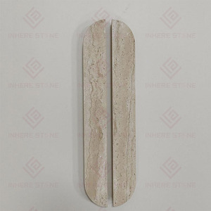 Özelleştirilmiş dekor tasarım İtalya bej traverten dolap kulpu çeker mutfak Dresser banyo yatak odası dolap çekmece kolları - Product Image 3