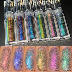 Logo Personalizado Sombra Líquida Longa Duração Duochrome Eye Maquiagem Pigmento Glitter Sombra Líquida