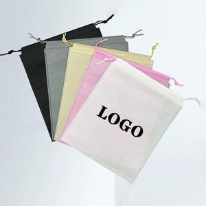 Sacs à cordon en <span class=keywords><strong>tissu</strong></span> non tissé avec logo personnalisé, 25x30cm, sacs cadeaux écologiques réutilisables pour l'<span class=keywords><strong>emballage</strong></span> de bijoux, vente en gros - Product Image 2