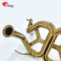 Système d'échappement Valvetronic en acier inoxydable T304 de qualité supérieure, couleur or, pour Lamborghini Aventador SVJ V12 F1, silencieux de course sonore